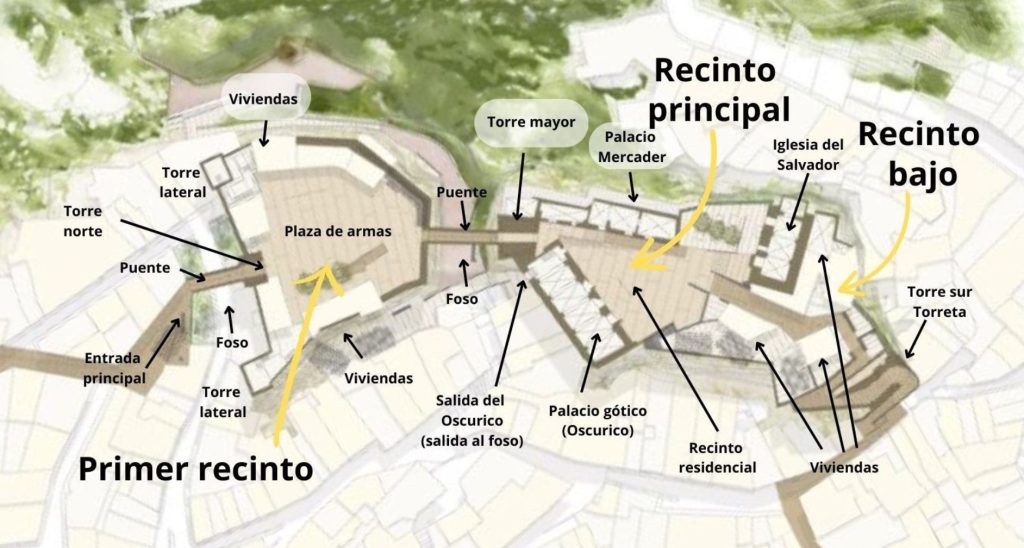 Plano Castillo de Buñol